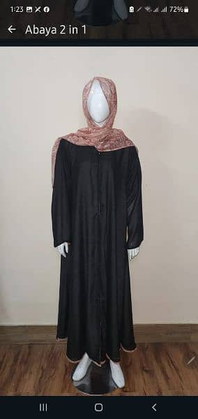 chiffon abaya for sell 3