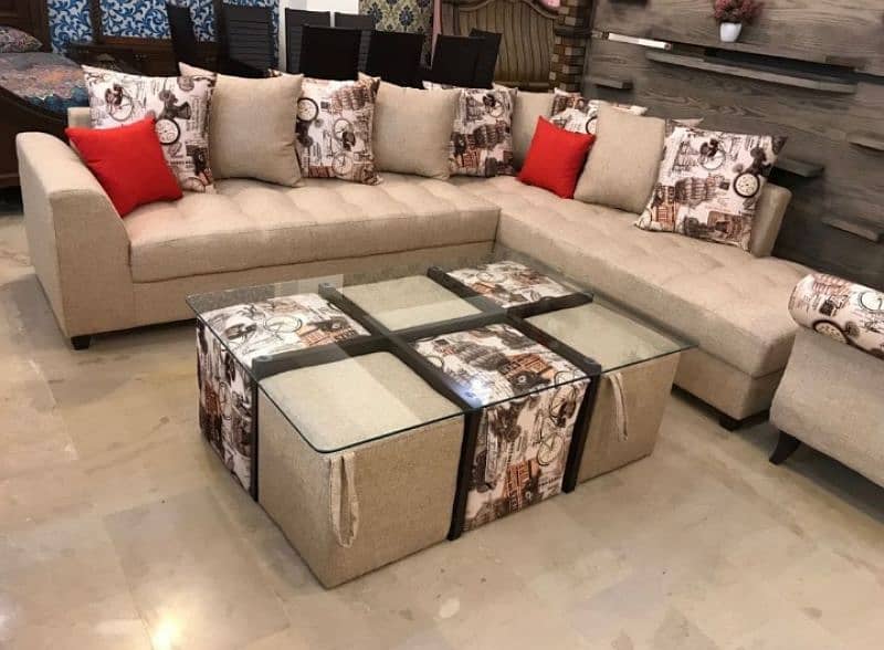 LOW AS MARKET L SHAPE SOFA SET FOR SALE AT VERY REASONABLE PRICE 6