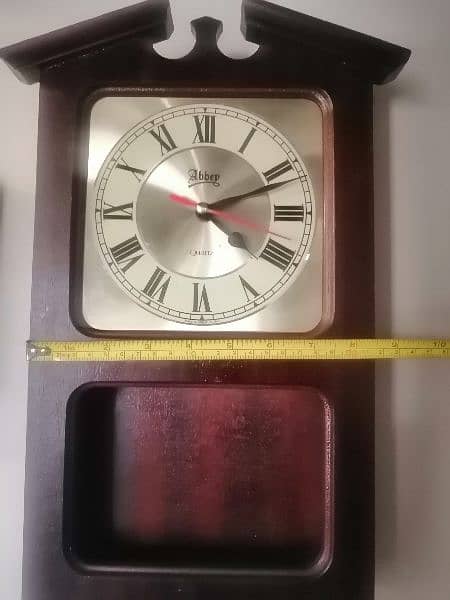 Wall clock  Vintage Wooden England 1