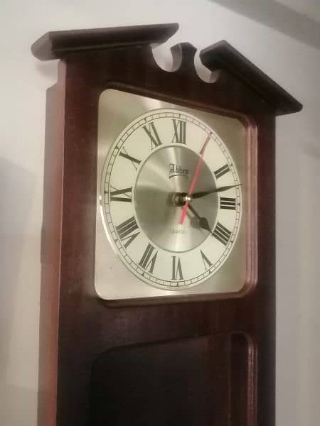 Wall clock  Vintage Wooden England 8