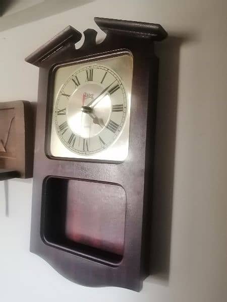 Wall clock  Vintage Wooden England 11