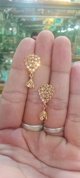 Gold tops earrings baleya ring 12