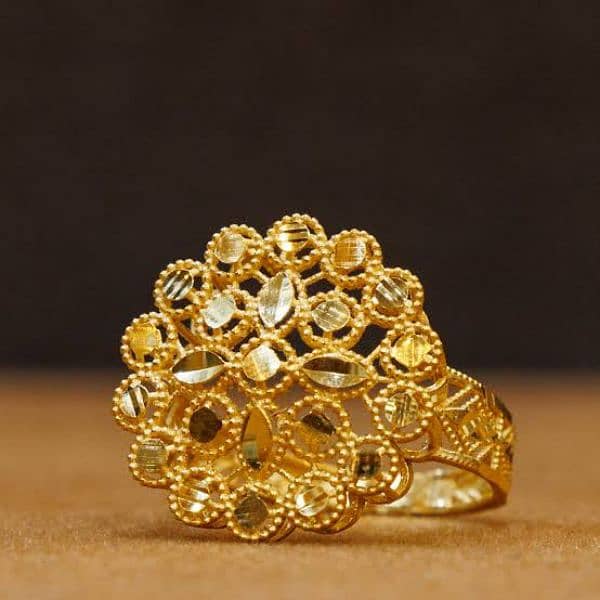 pure gold ring ladies gold new design rings 12