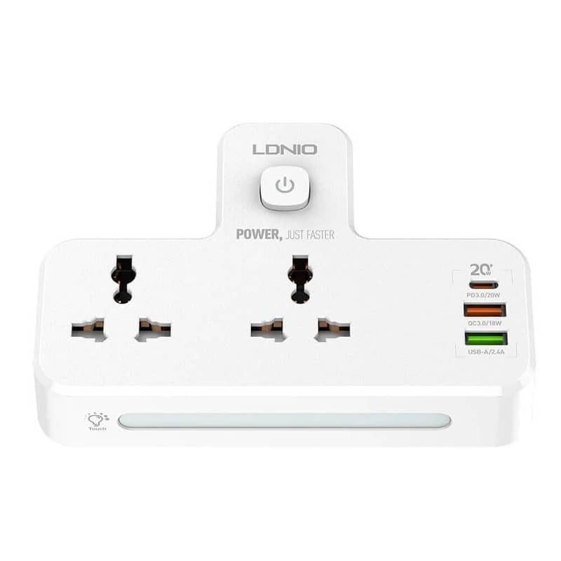 Ldnio SC2311 20W 3-Port USB Charger Extension Power Strip With 1 * 20W 0