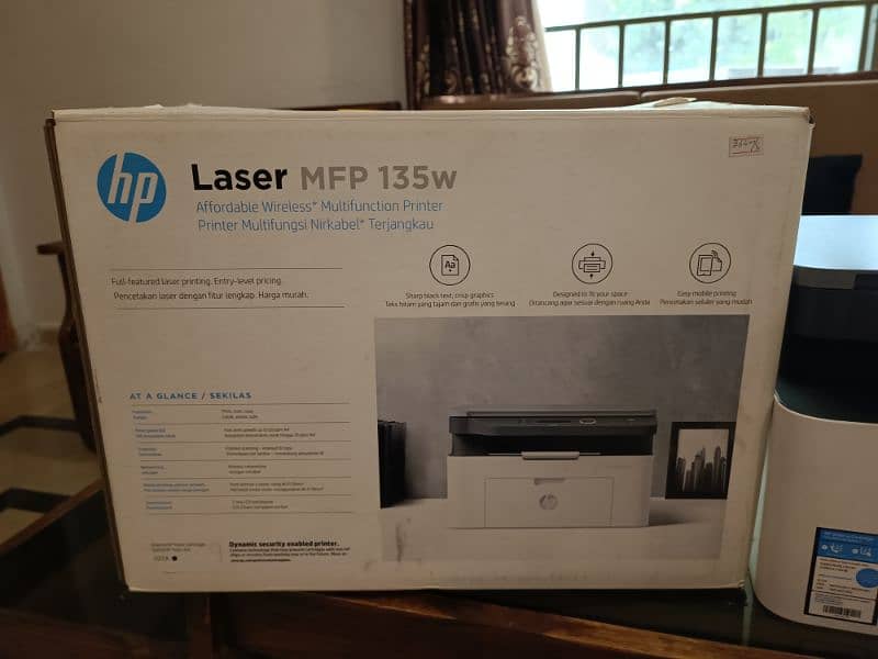 HP LaserJet MFP 135W Printer - Wifi Model - 3 in 1 - Almost new - 9