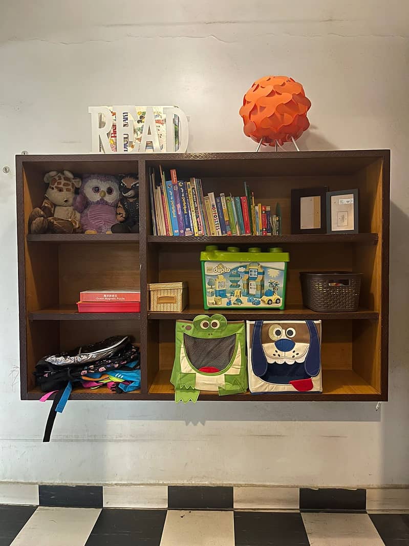 Wooden Wall Shelf - Multipurpose  (Heavy Crockery /Books/Toys) 3