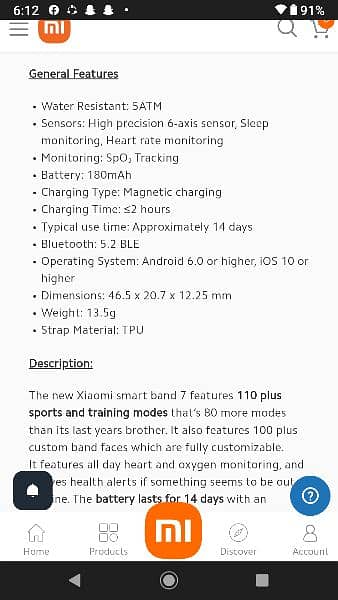 Xiaomi band 7 brand new 9