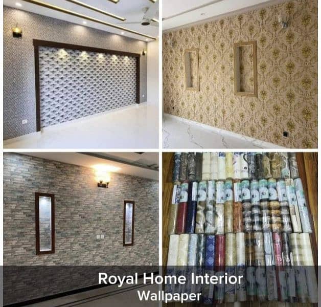 Interior Work/Decor Wall/Flooring/WPC, PVC Panel/3D Wallpaper 6