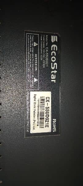 LED TV 4K UHD 55" EcoStar 1
