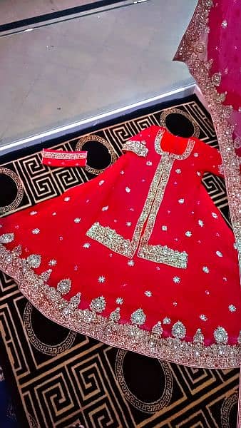 Blood Red Color ( Anaari red) Bridal Dress. Worn only once. 2