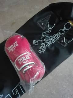 Everlast 6 feet Punching Bag with Chain and Gloves