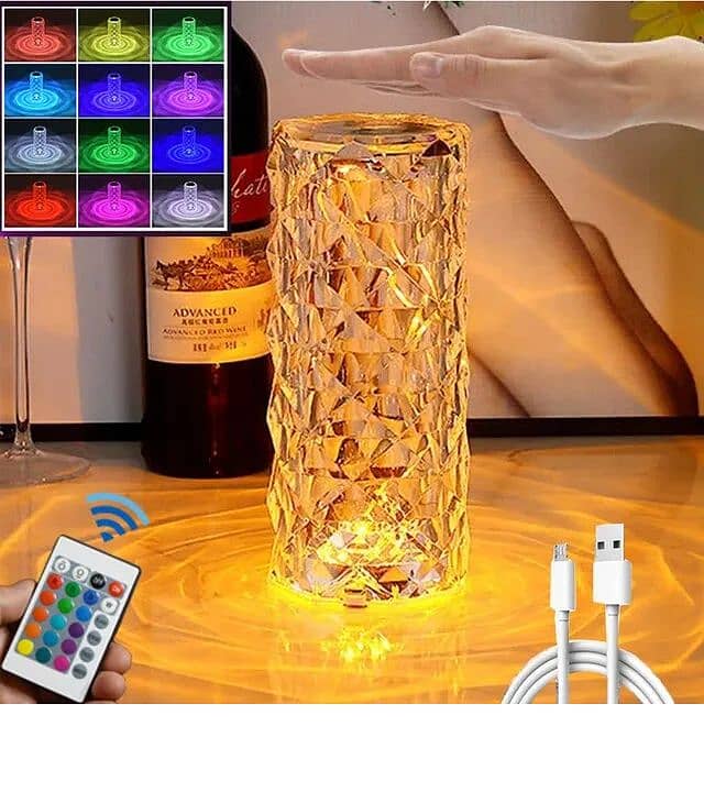 16Colors USB Rechargeable LED Atmosphere Room Decor 2