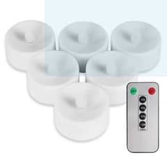 6Pcs Flameless Candles Operated LED the flame-burning wicks of real te