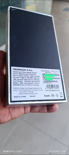 Redmagic 8 pro 16GB RAM 512GB ROM For Sale 10