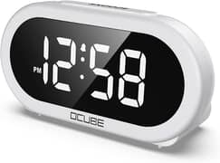 OCUBE LED Digital Alarm Clock with 5 Optional: Come with a 3 Prong plu