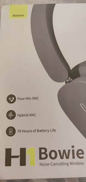 Baseus Headphones Bowei H1 with noise cancellation ( slightly used) 1