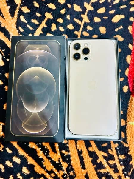 Apple iPhone 12 Pro Max 256 GB PTA Gold Hk Dual Physical 9