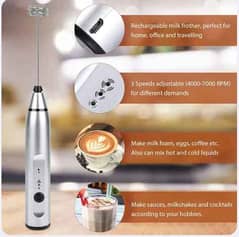 Wireless Milk Frothers Electric Handheld Blender With USB Electrical M