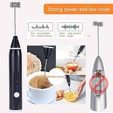 Wireless Milk Frothers Electric Handheld Blender With USB Electrical M 2