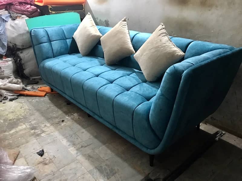 Tufted sofa set. 1
