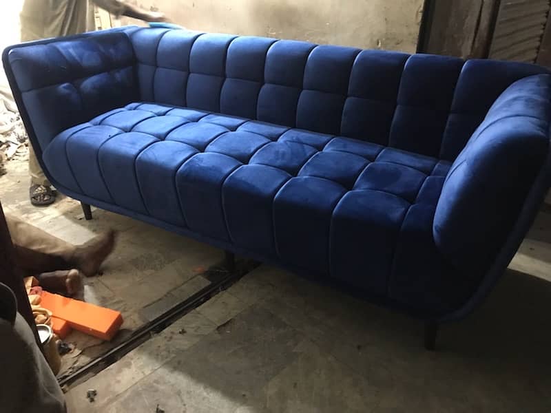 Tufted sofa set. 4