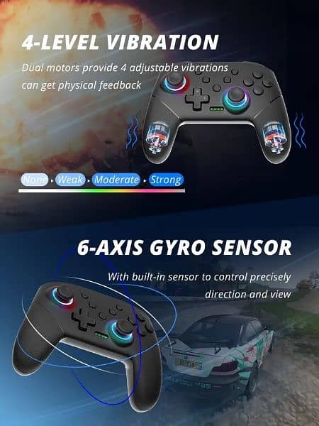 Wireless Controller for PC / Nintendo Switch OLED / Lite / Gamepad 4