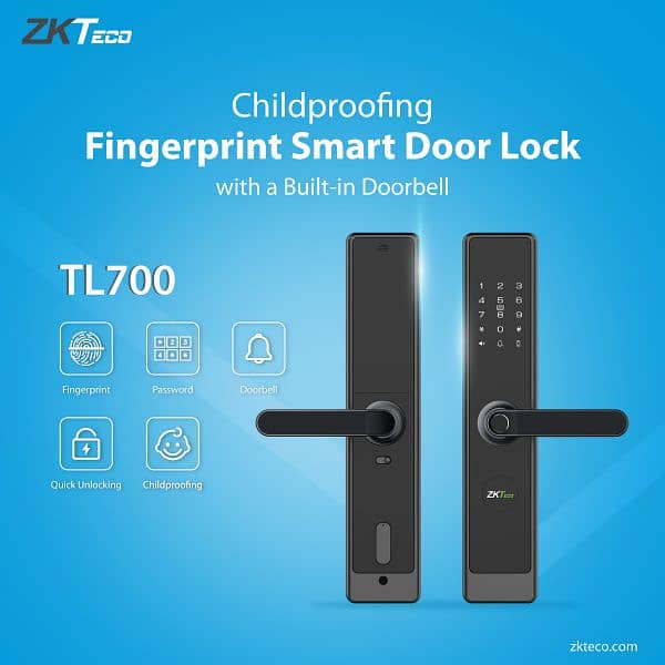 Smart Wifi Fingerprint wooden, glass door lock 11