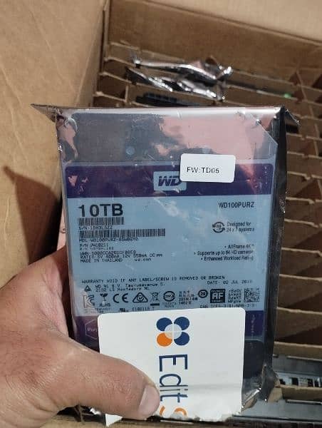 WD purple 10tb surveillance hard drive , hard disk one year warranty 0