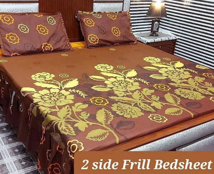 frill bed sheet king size 0