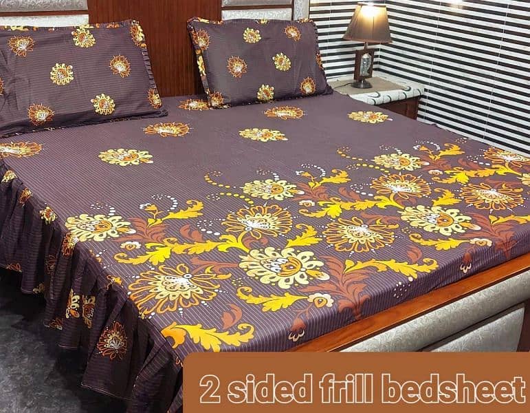 frill bed sheet king size 3