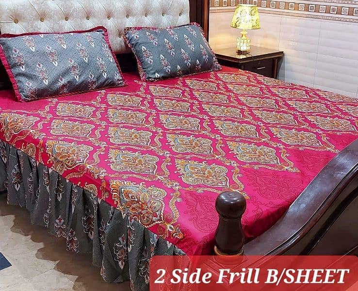 frill bed sheet king size 6