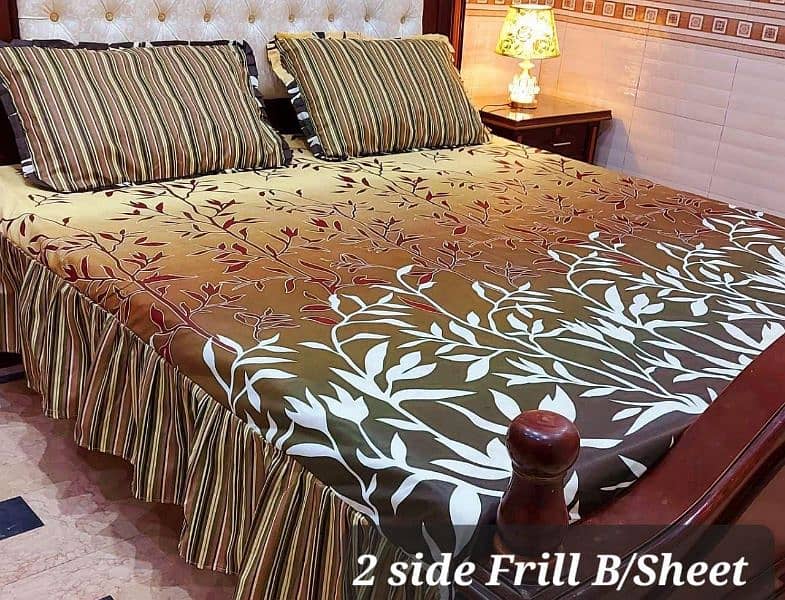 frill bed sheet king size 8