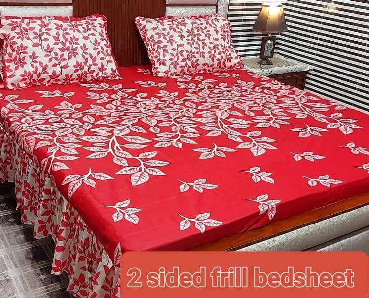 frill bed sheet king size 9
