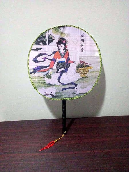 Round Traditional Chinese hand fan 3
