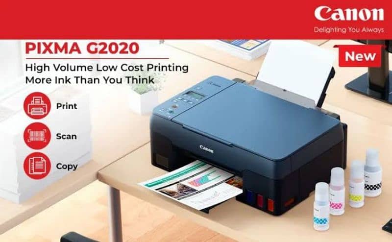 Canon Pixma   3 in 1 Colour Printer G-2020  # Box Pack # 0