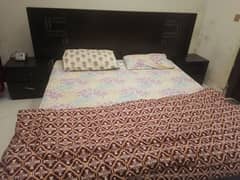 king size heavy duty bed with two side drawers 55000 fix price