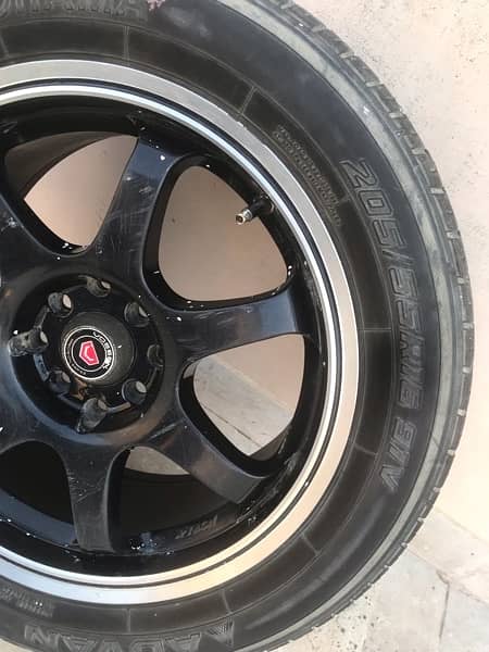For sale  16” Rim set  With tyres 1