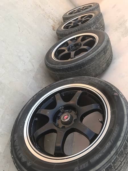 For sale  16” Rim set  With tyres 2