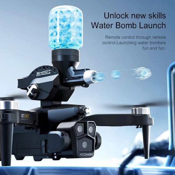 4K 3 Camera Drone K11 Max Drone Water Jell ball Brushless Motor GPS 4