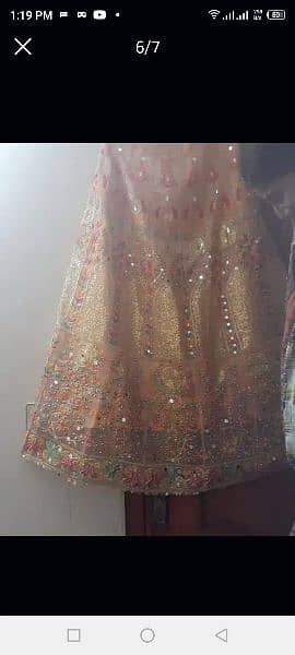 a used lengha with kurtii 0