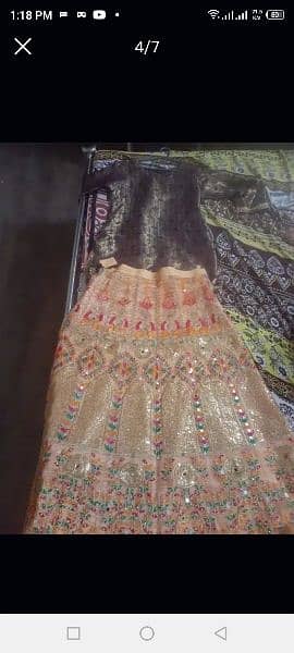 a used lengha with kurtii 2