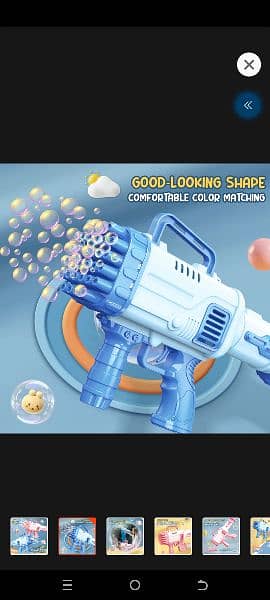 32 Holes Bubble Gun | Toy Guns | Kids Electric Gun 2