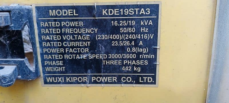 Kipor 19 Kva Generator For Sale 7