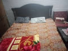 chanotee original wood beds or mad finish double bed with mattress 0