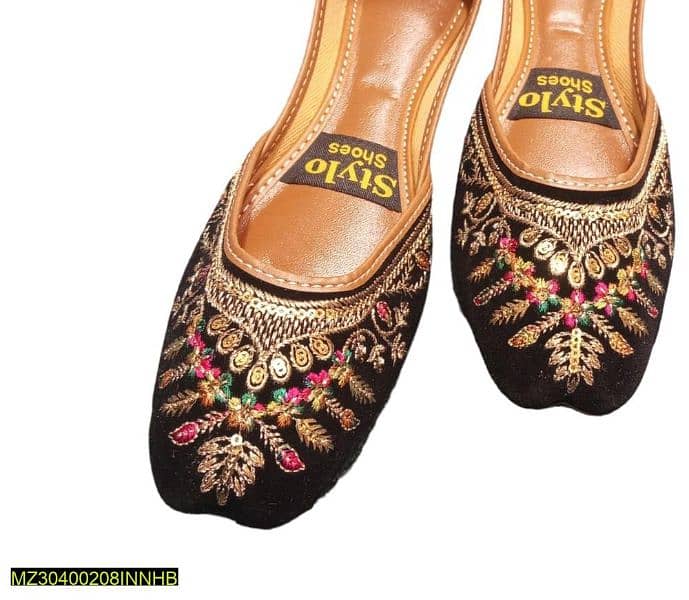 Women's Pu Fancy Embroidered Khusa. 3