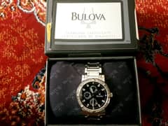 Men's Bulova 32 Diamonds Multifunction  Accent SS Watch