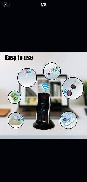 JTD Wireless RF Item Locator/Key Finder ,Wallet Locator. (6 Receivers) 0