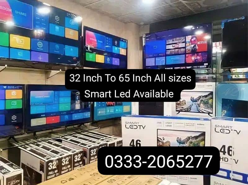 32" to 65 INCH All sizes Smart UHD Wifi Youtube led tv brand new 1