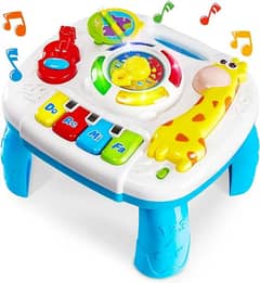 HERSITY Baby Toys Musical Learning Table, Activity Table for Babies 0