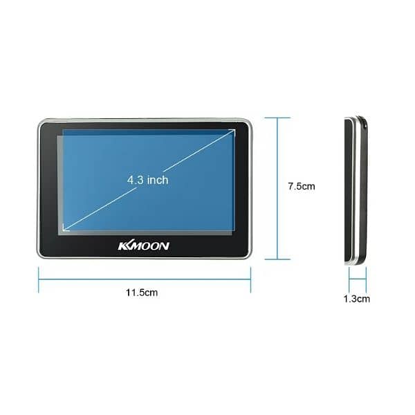 KKmoon 4.3 inch HD Touch Screen Car Portable GPS Navigation 128M 8GB 1